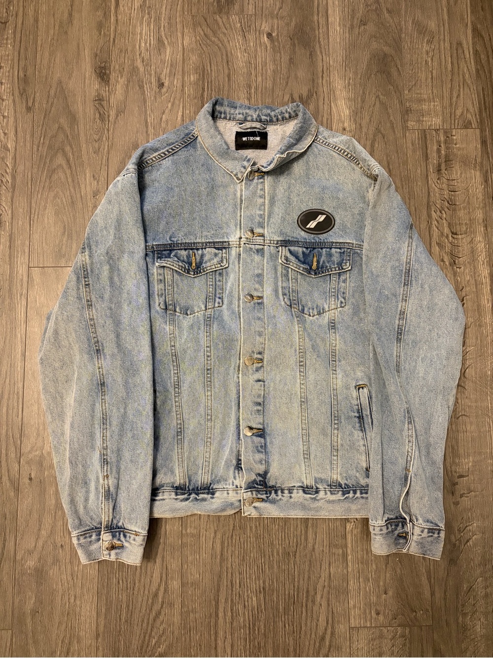 We11done Light faded Blue Denim Jean Jacket